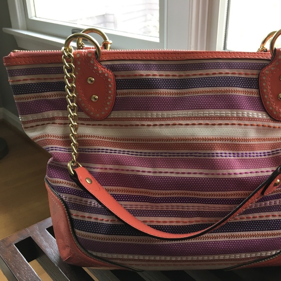 Coach Multicolor sequin pink/purple/white handbag - Picture 14 of 14